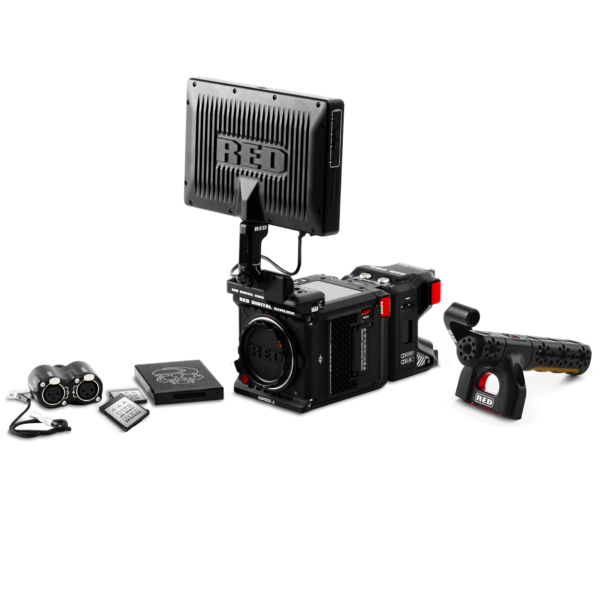 RED KOMODO X camera kit on a white background